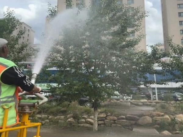 Улиасны унгирлыг усаар шүршиж байна