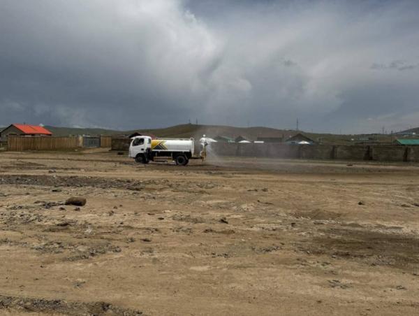 Борооны ус тогтсон газрыг ариутгаж, халдваргүйжүүллээ