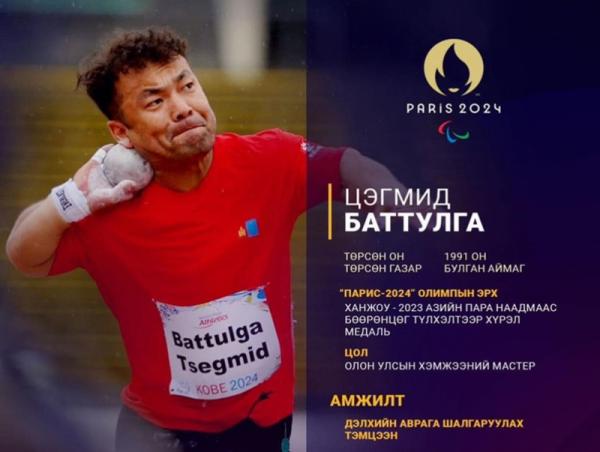 Ц.Баттулга &ldquo;Парис-2024&rdquo; паралимпын наадамд оролцох эрхээ авлаа