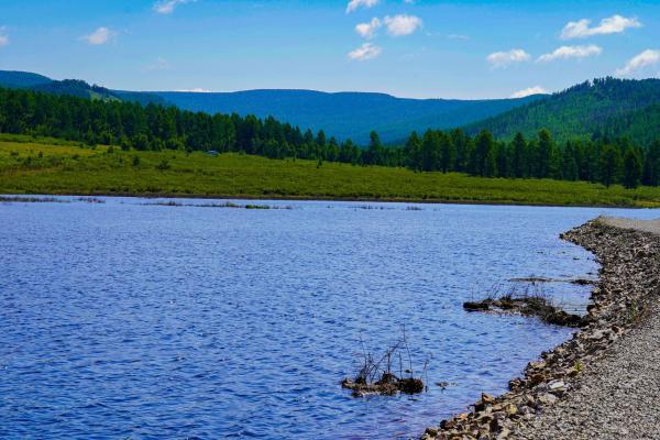 Сэлбэ голын үерийн далангийн барилга угсралтын ажлыг хийж байна