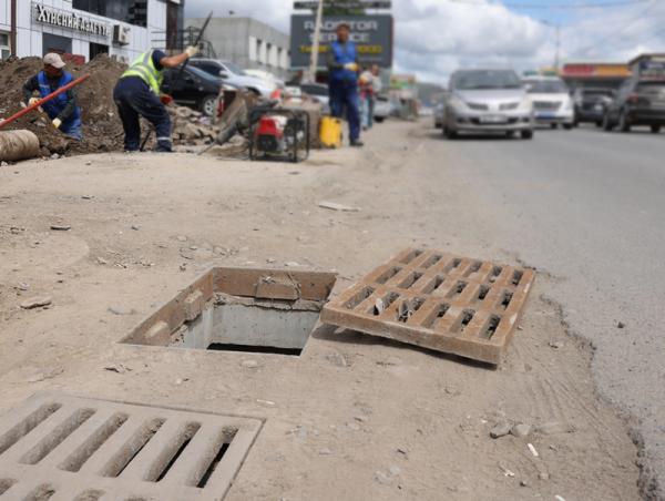 "ТЭЦ-III"-ын арын уулзварыг хааж, борооны ус зайлуулах шугам хоолой угсарна