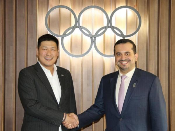 Саудын Арабын ҮОХ-ны Дэд Ерөнхийлөгчийг Олимпик хауст хүлээн авч уулзав
