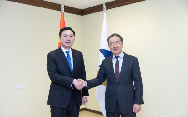 УИХ-ын дарга Н.Учрал Евразийн эдийн засгийн комиссын Сайд нарын зөвлөлийн дарга Б.А.Сагинтаевтай уулзав