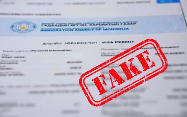 Хуурамч визийн зөвшөөрөл ашиглан, Монгол Улсад зорчихыг завджээ